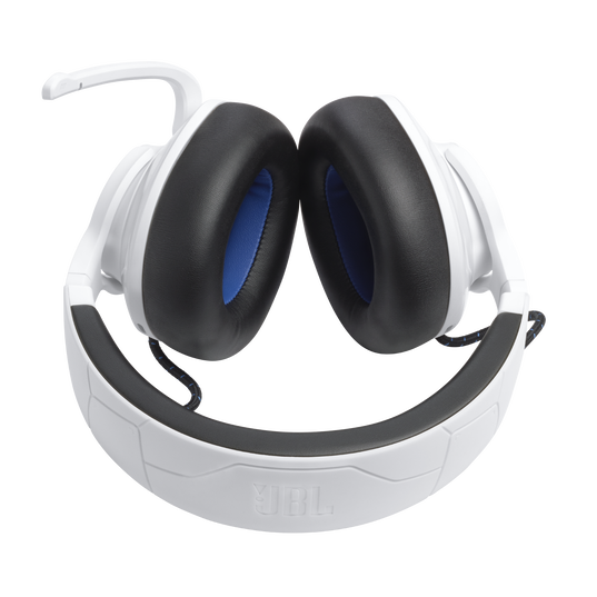 JBL Quantum 910P Console Wireless - White - Wireless over-ear console gaming headset with head tracking-enhanced, Active Noise Cancelling and Bluetooth - Top